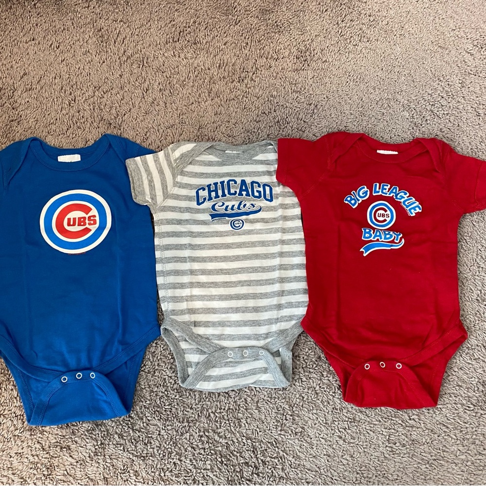 Blue and Gray Cubs Bodysuits for Fans